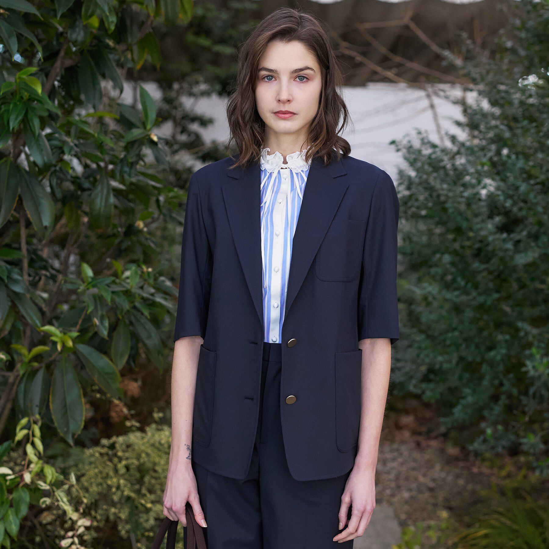 DRESSTERIOR「【接触冷感/セットアップ可】2WAYストレッチスリークオータージャケット」|テーラードジャケット|