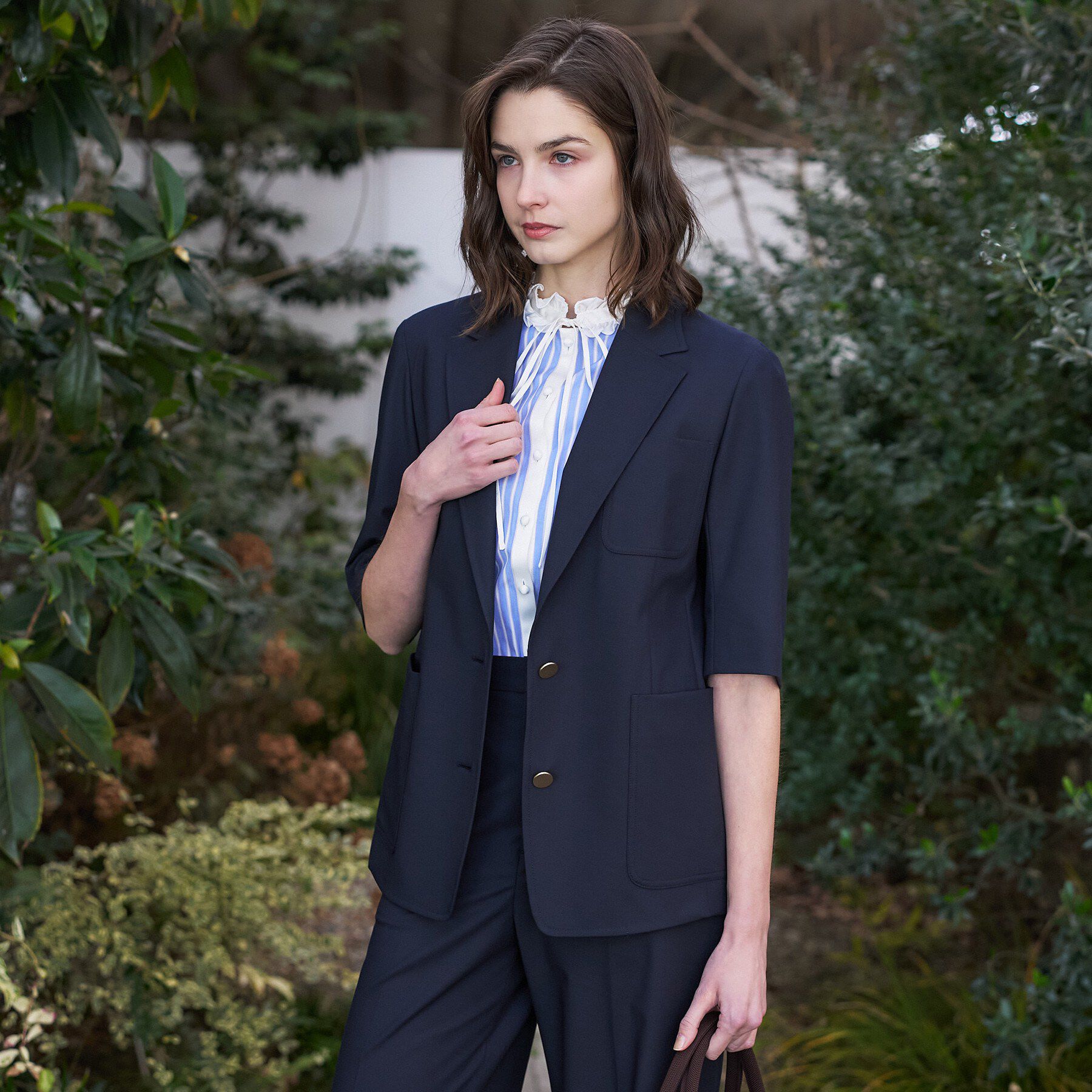 DRESSTERIOR「【接触冷感/セットアップ可】2WAYストレッチスリークオータージャケット」|テーラードジャケット|