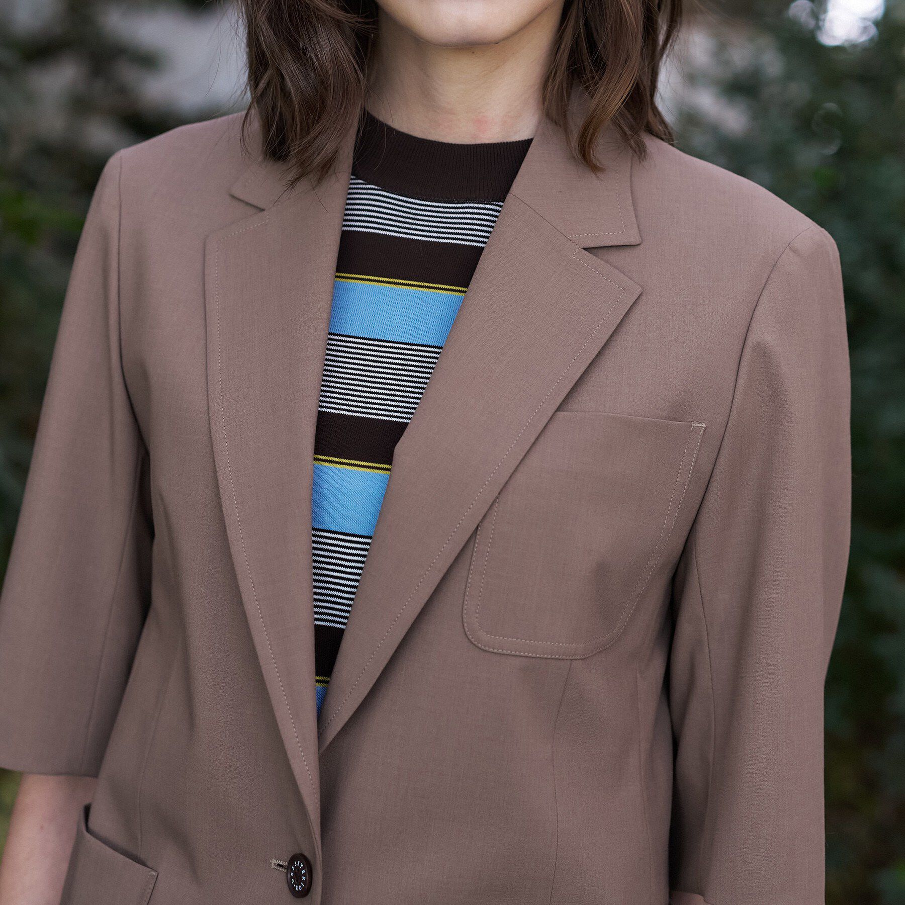 DRESSTERIOR「【接触冷感/セットアップ可】2WAYストレッチスリークオータージャケット」|テーラードジャケット|