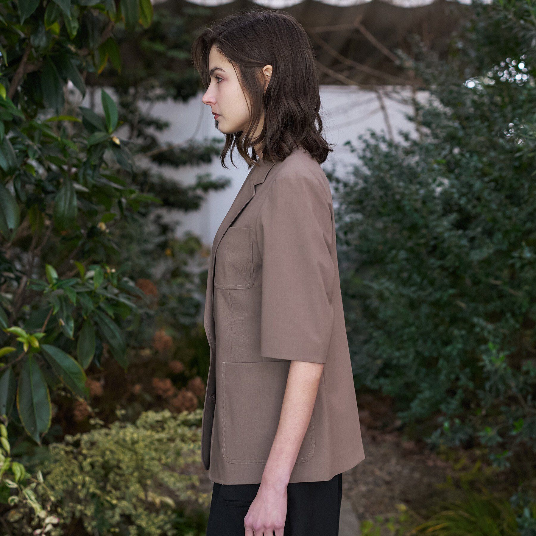 DRESSTERIOR「【接触冷感/セットアップ可】2WAYストレッチスリークオータージャケット」|テーラードジャケット|