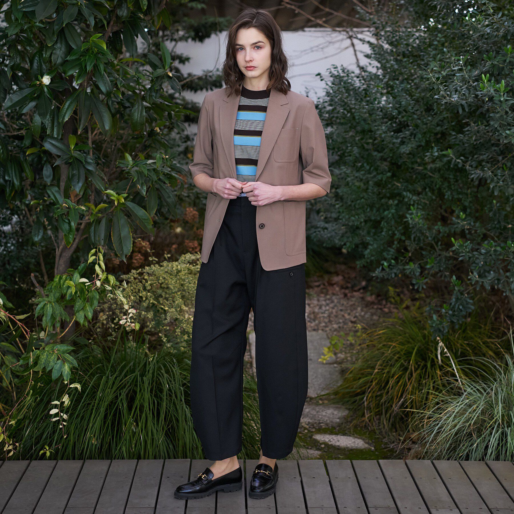 DRESSTERIOR「【接触冷感/セットアップ可】2WAYストレッチスリークオータージャケット」|テーラードジャケット|