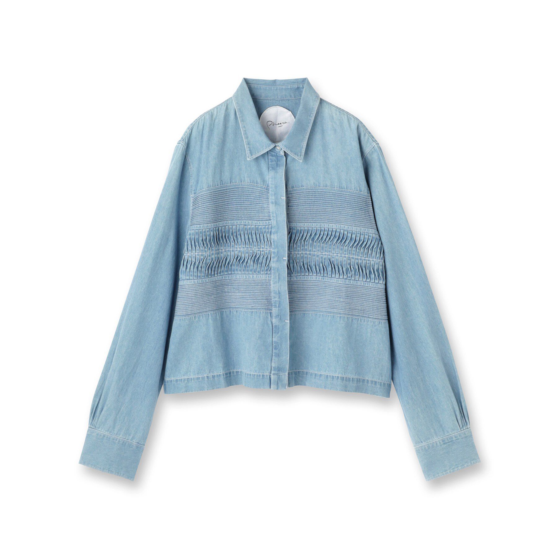 DRESSTERIOR「Pheeta（フィータ） CROPED SHIRTS」|シャツ・ブラウス|ブルー(091)