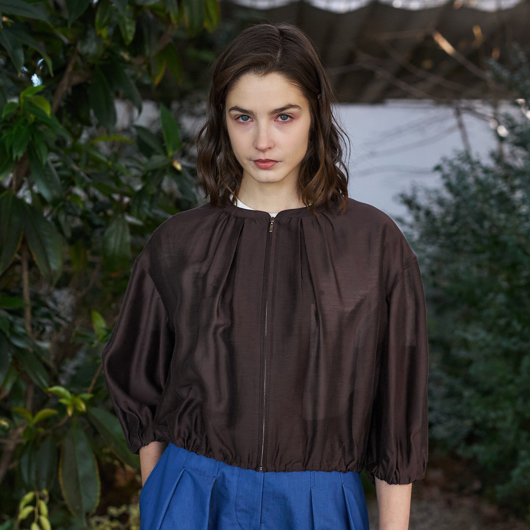 DRESSTERIOR「ウォッシャブル シアーショートブルゾン」|ブルゾン・スタジャン|