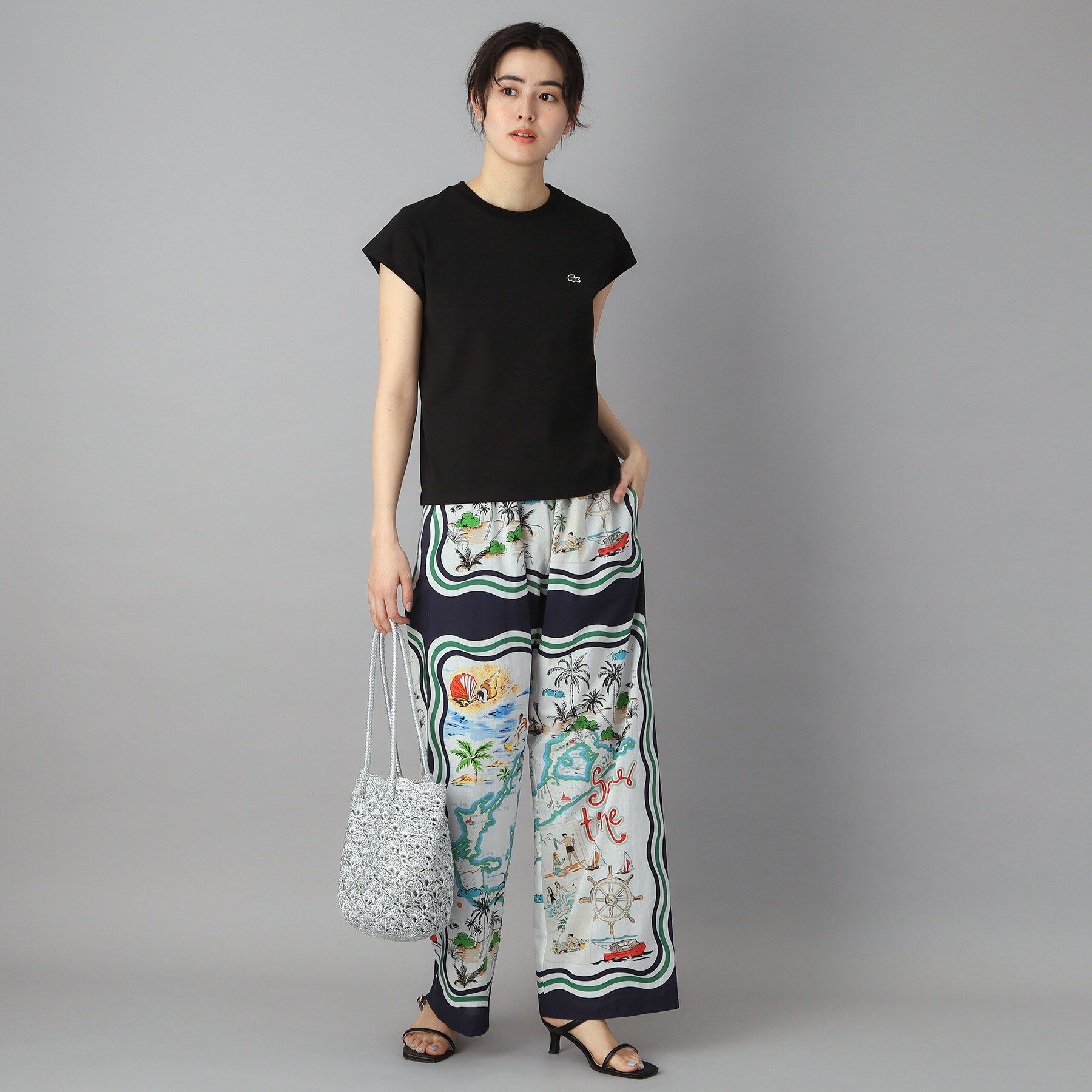 DRESSTERIOR「LACOSTE（ラコステ）フレンチスリーブトップス」|Tシャツ・カットソー|