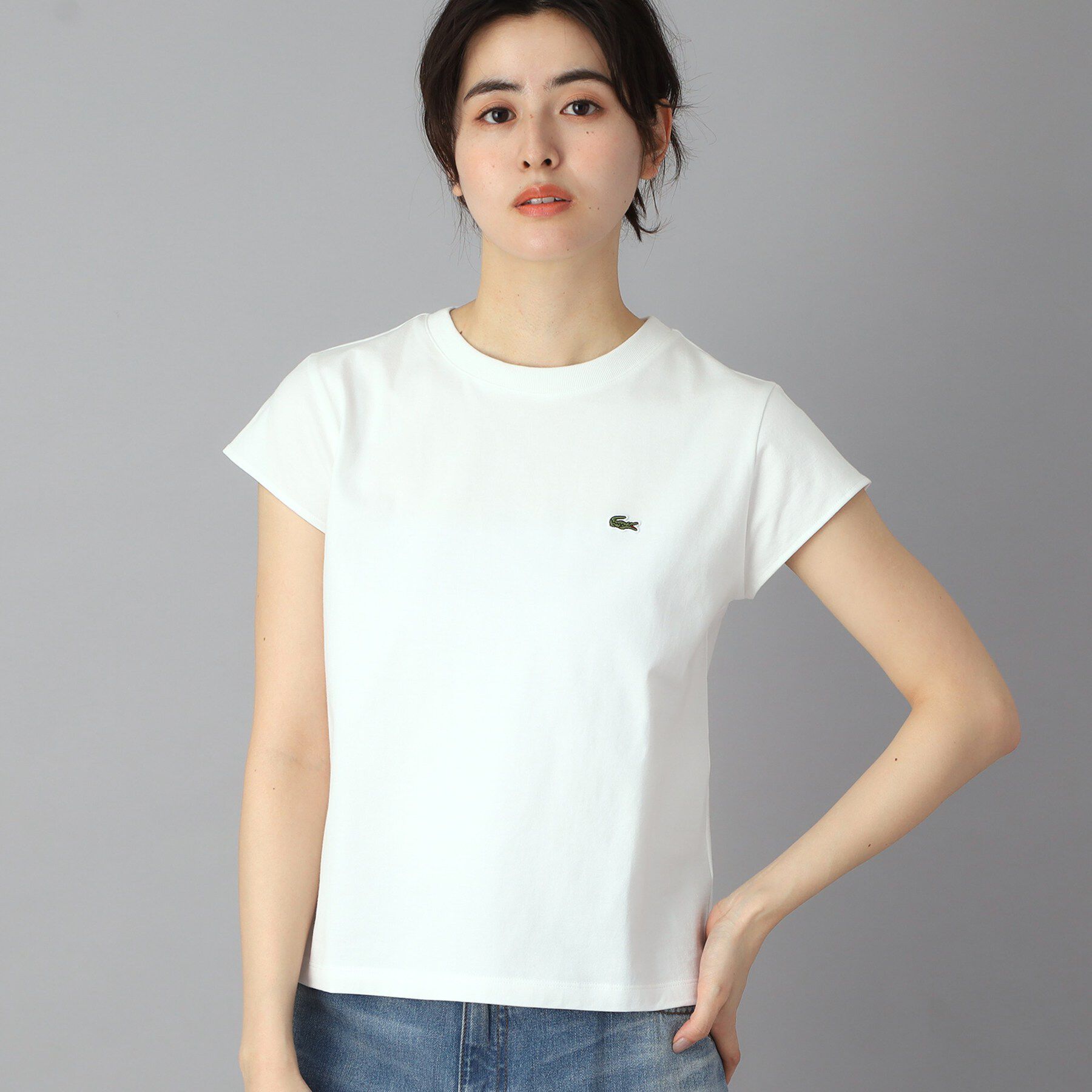 DRESSTERIOR「LACOSTE（ラコステ）フレンチスリーブトップス」|Tシャツ・カットソー|