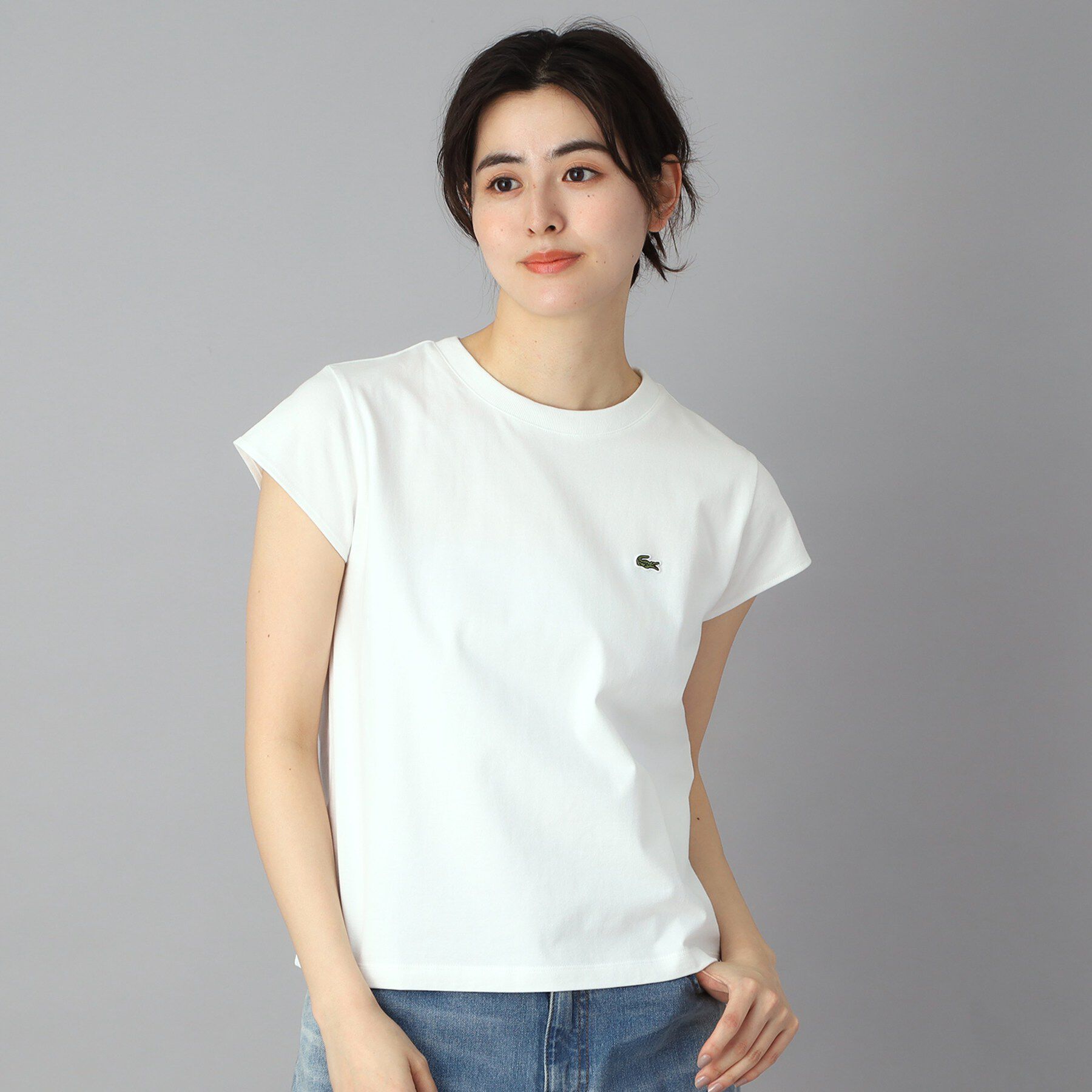 DRESSTERIOR「LACOSTE（ラコステ）フレンチスリーブトップス」|Tシャツ・カットソー|