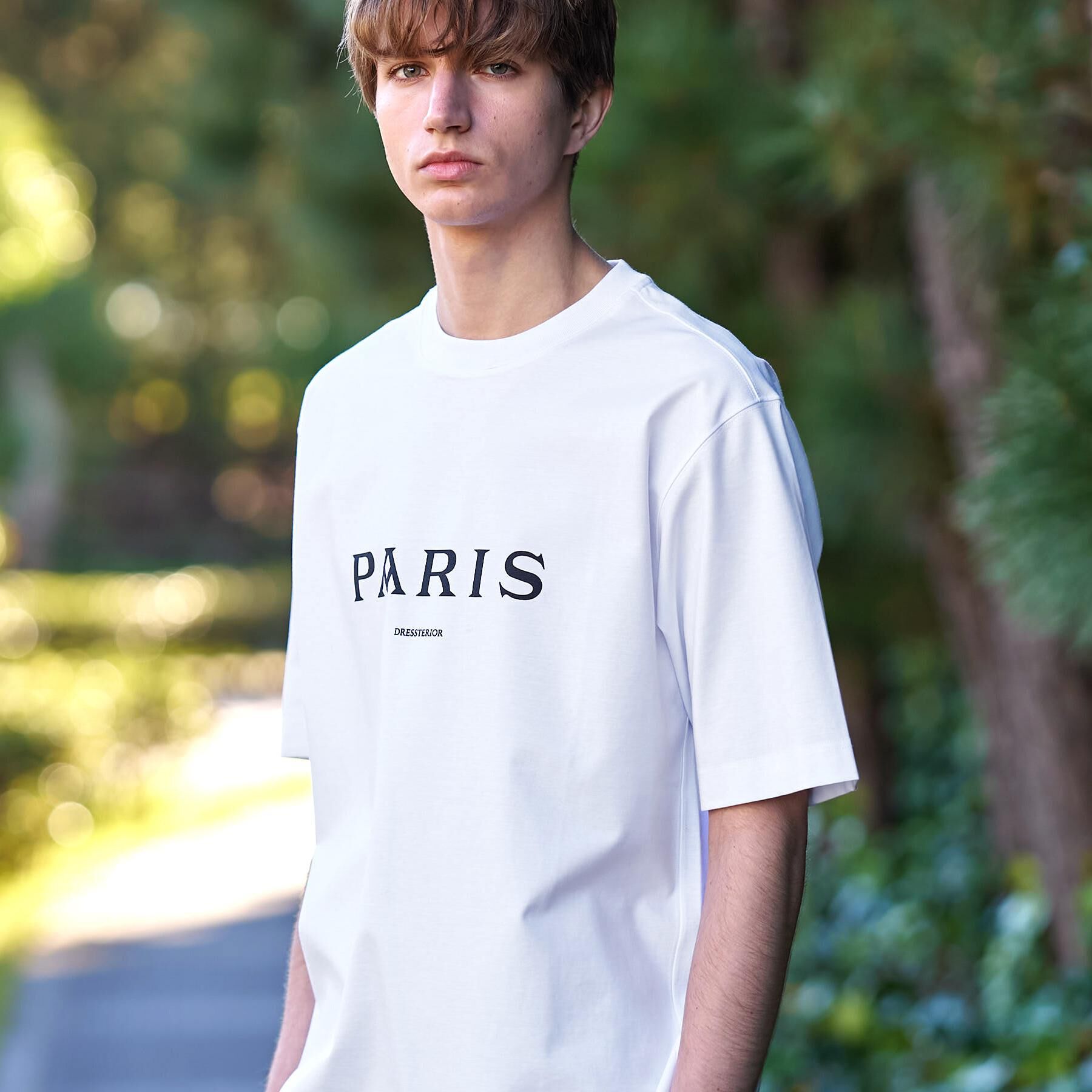 DRESSTERIOR「【接触冷感／UVカット／抗菌防臭／しわ防止】クールデオドラント ロゴTシャツ」|Tシャツ・カットソー|