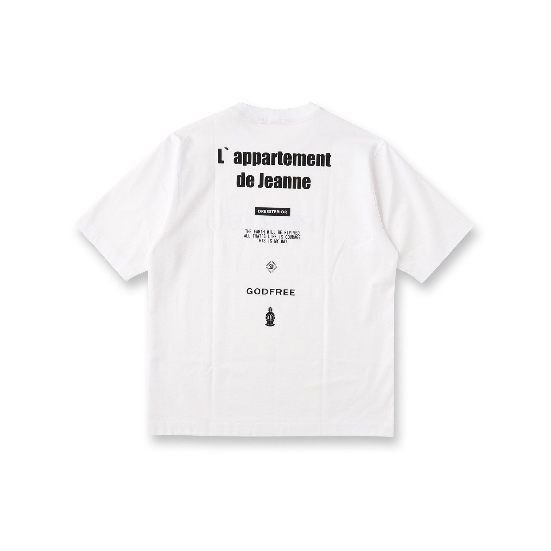 DRESSTERIOR「【接触冷感／UVカット／抗菌防臭／しわ防止】クールデオドラント ロゴTシャツ」|Tシャツ・カットソー|