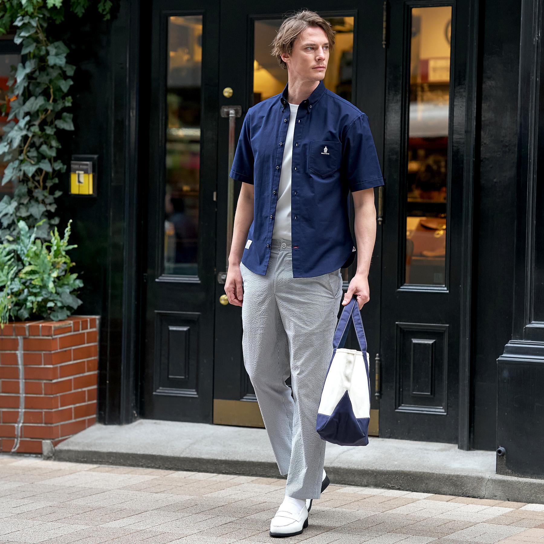 DRESSTERIOR「ナイトエンブロイ オックスシャツ」|シャツ・ブラウス|