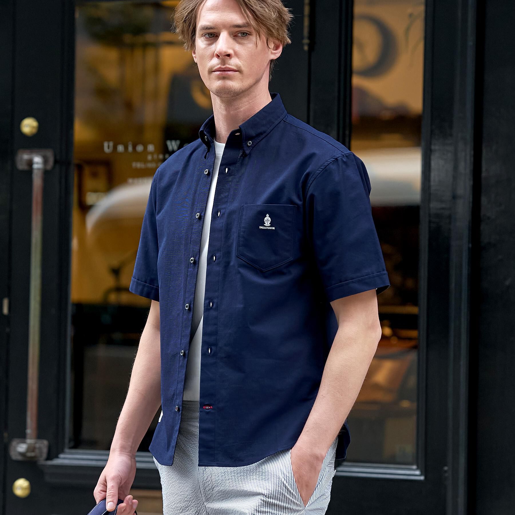 DRESSTERIOR「ナイトエンブロイ オックスシャツ」|シャツ・ブラウス|