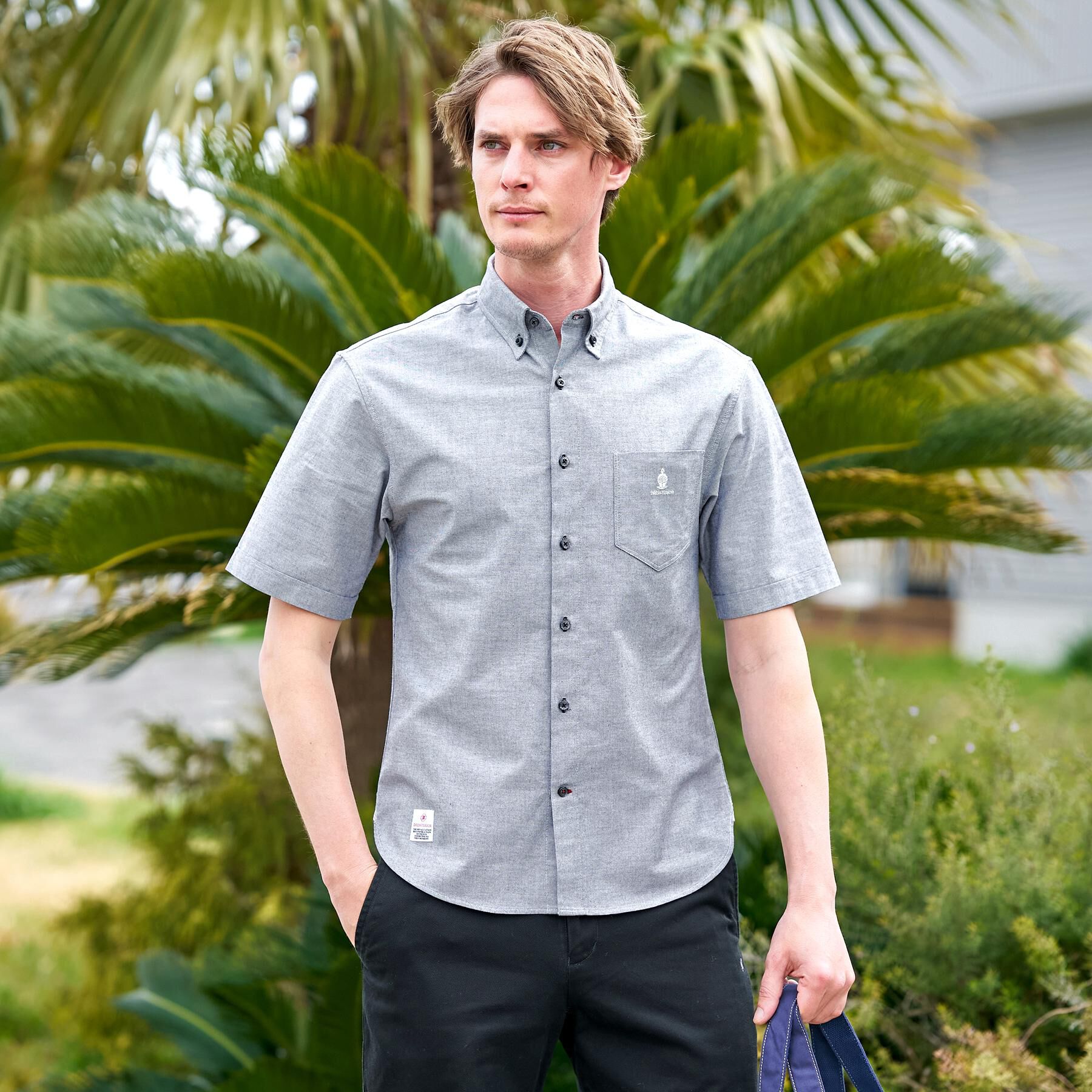 DRESSTERIOR「ナイトエンブロイ オックスシャツ」|シャツ・ブラウス|