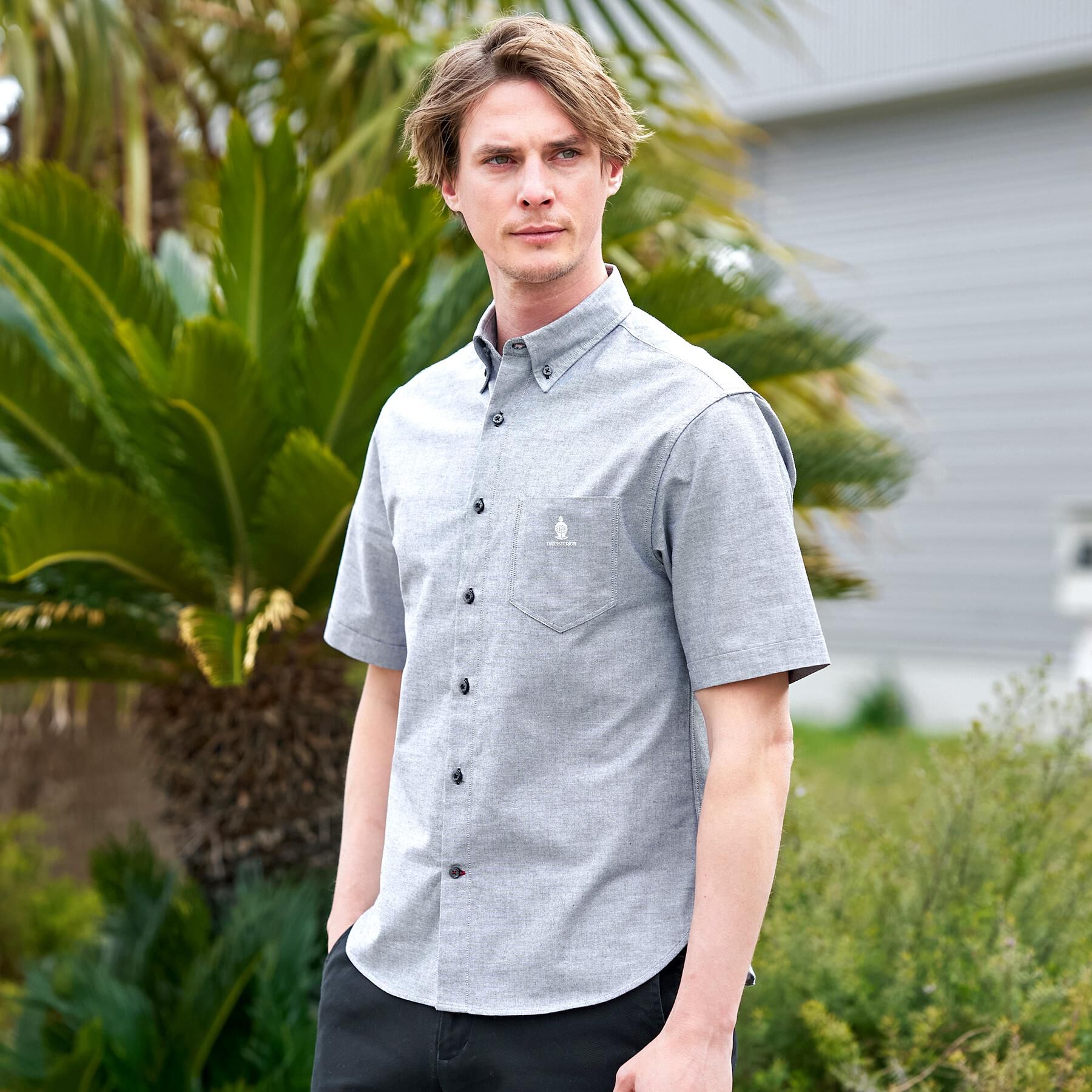 DRESSTERIOR「ナイトエンブロイ オックスシャツ」|シャツ・ブラウス|