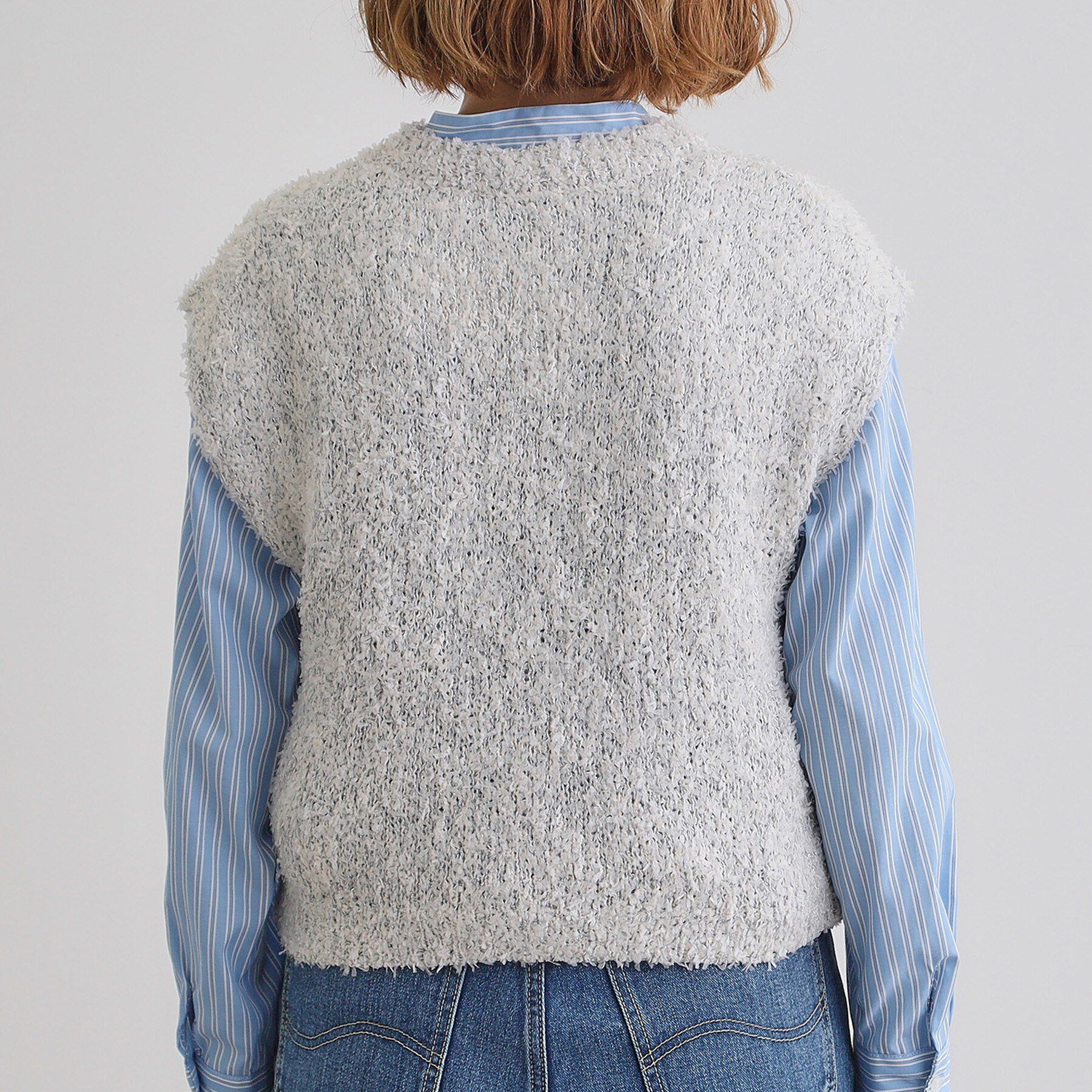 grove「ラメリリーニットベスト」|ベスト・ジレ|