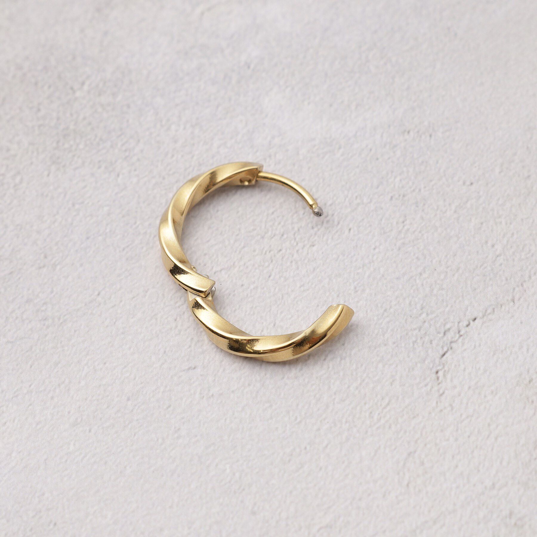 grove「【ステンレス】ニュアンスフープピアス」|ピアス|