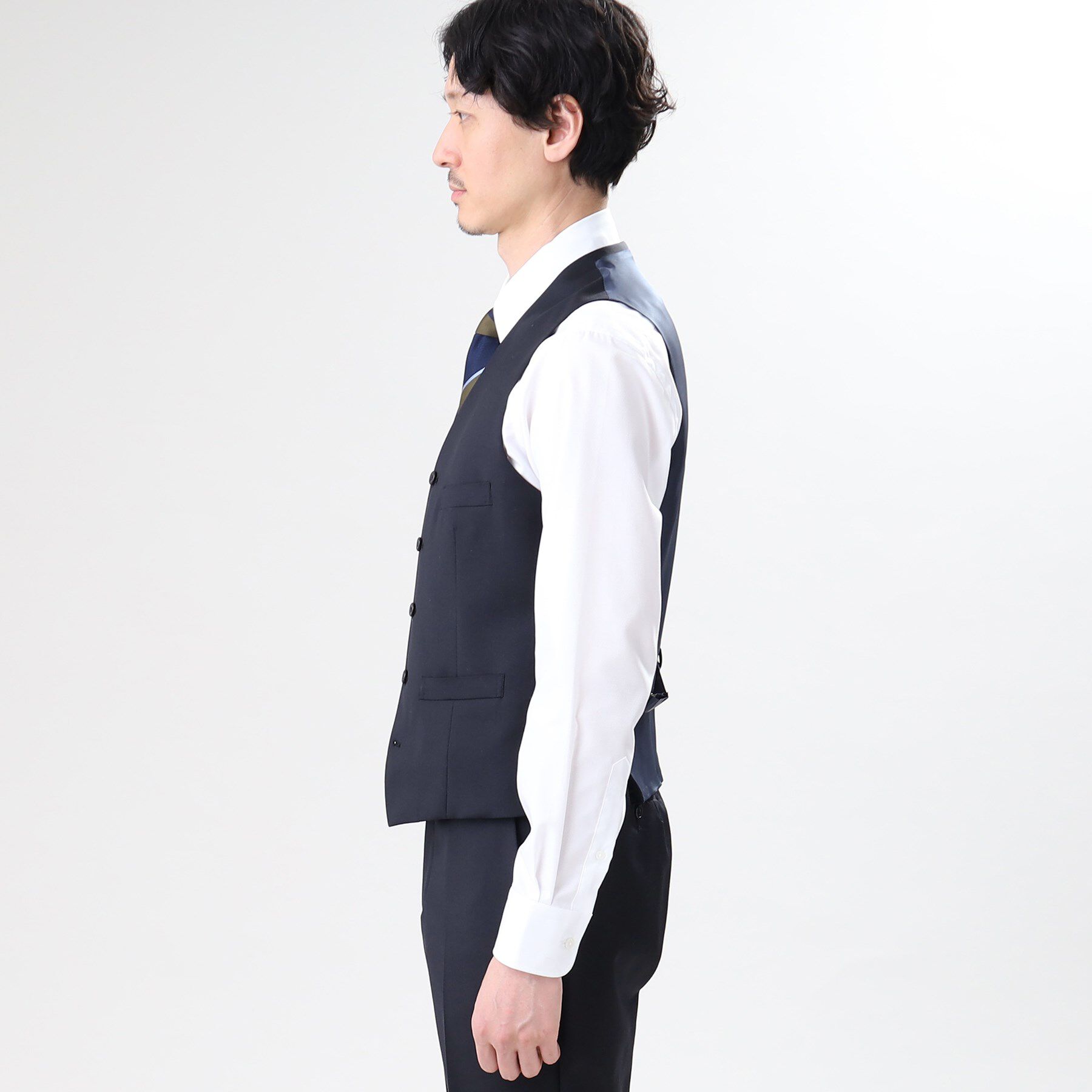 TAKEO KIKUCHI「【冠婚葬祭/3ピース対応】サージ ベスト」|スーツ|