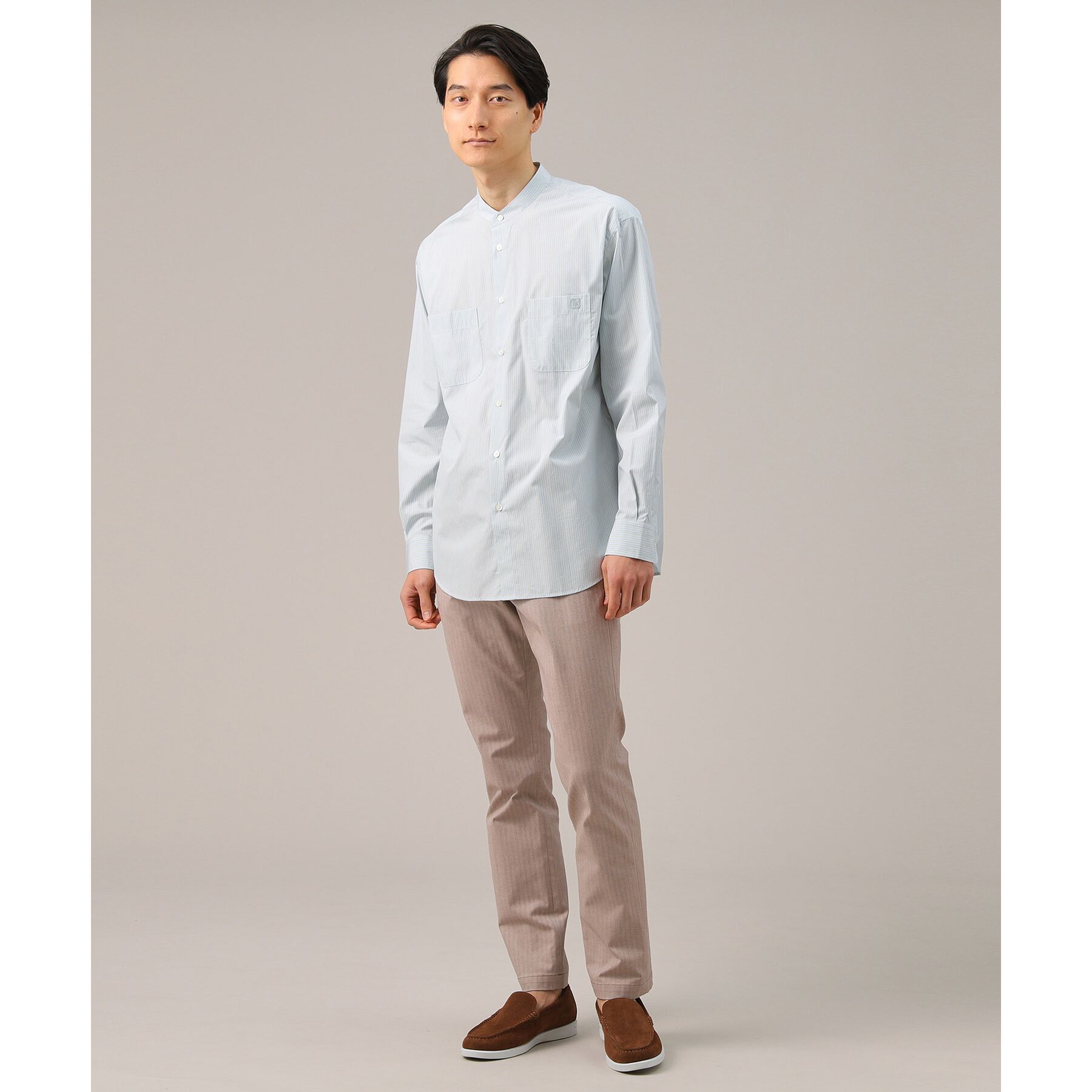 TAKEO KIKUCHI「【Made in JAPAN】播州織 ヘリンボン ストレート パンツ」|その他|