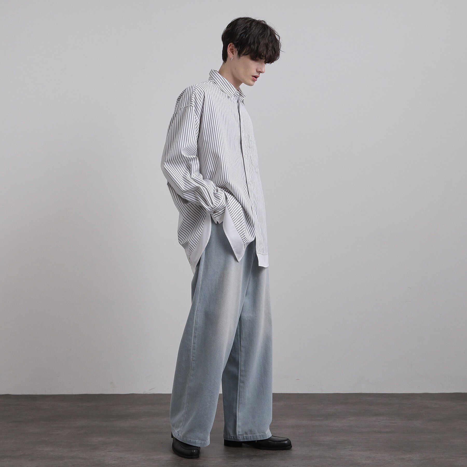 tk.TAKEO KIKUCHI「スーパーワイドバギーデニムパンツ」|デニム|