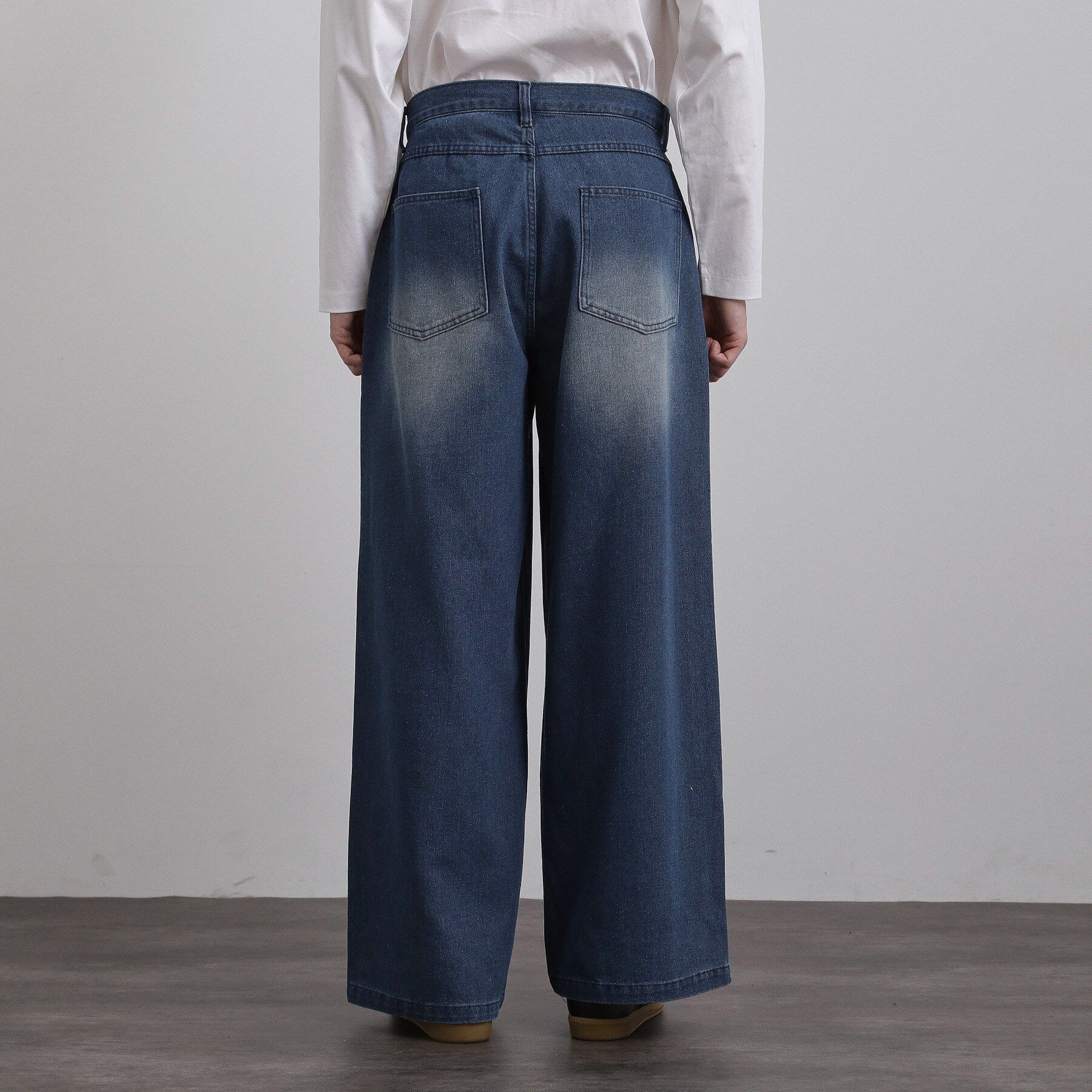 tk.TAKEO KIKUCHI「スーパーワイドバギーデニムパンツ」|デニム|
