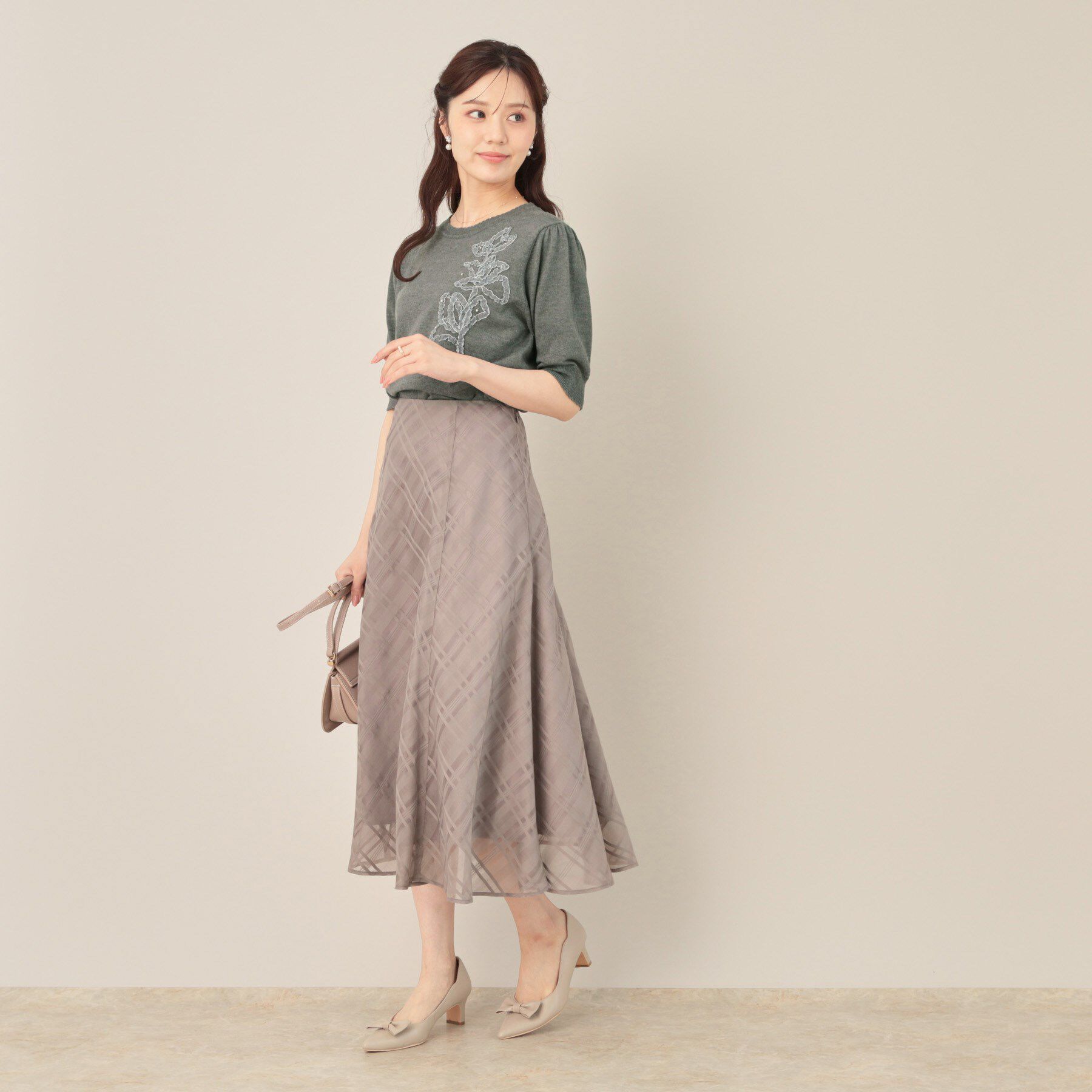 Couture broach「オーガンフリルフラワーニット」|ニット・セーター|