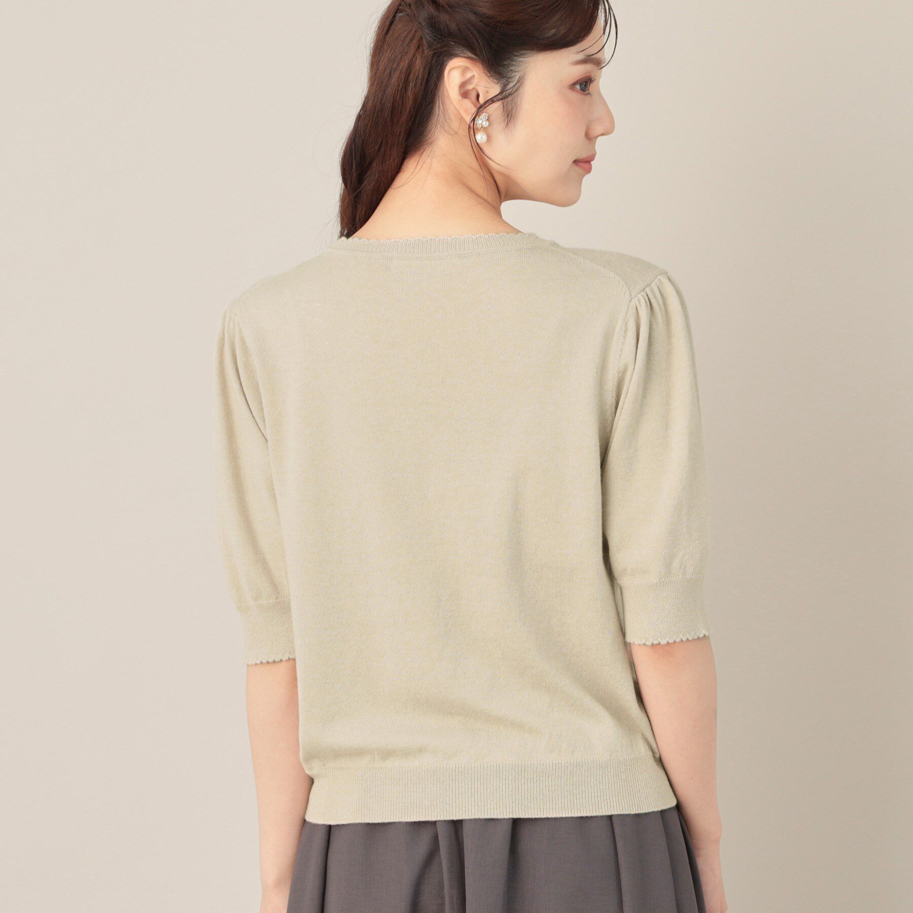 Couture broach「オーガンフリルフラワーニット」|ニット・セーター|