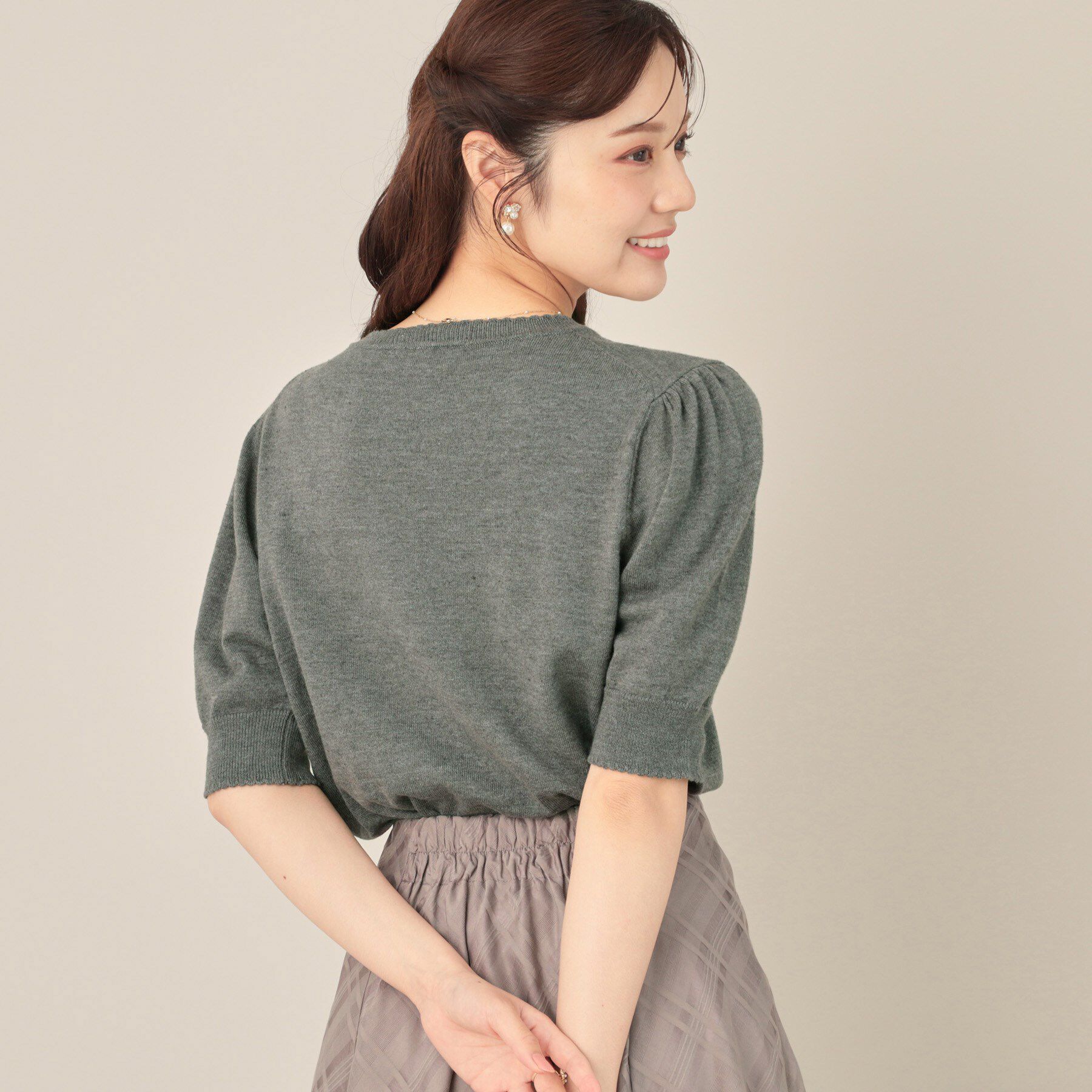 Couture broach「オーガンフリルフラワーニット」|ニット・セーター|