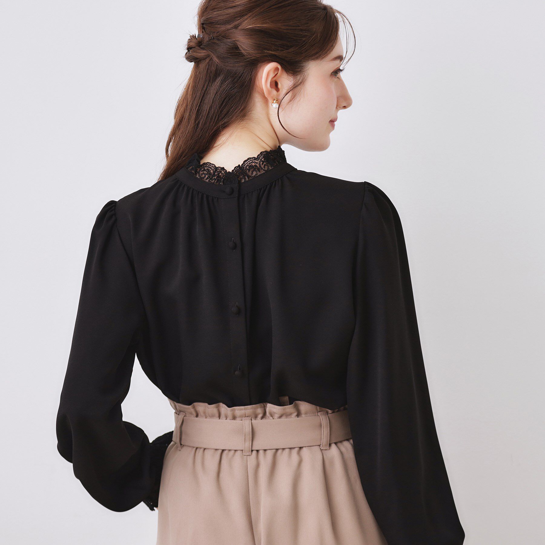 Couture broach「【2WAY・ハレの日・通勤】エンブロレースブラウス」|シャツ・ブラウス|