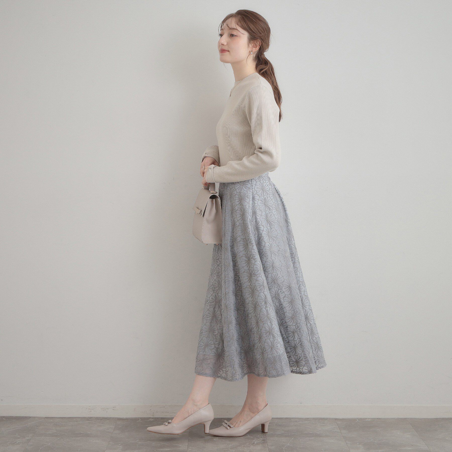 Couture broach「【洗える・着映え】袖リボン リブニット」|ニット・セーター|