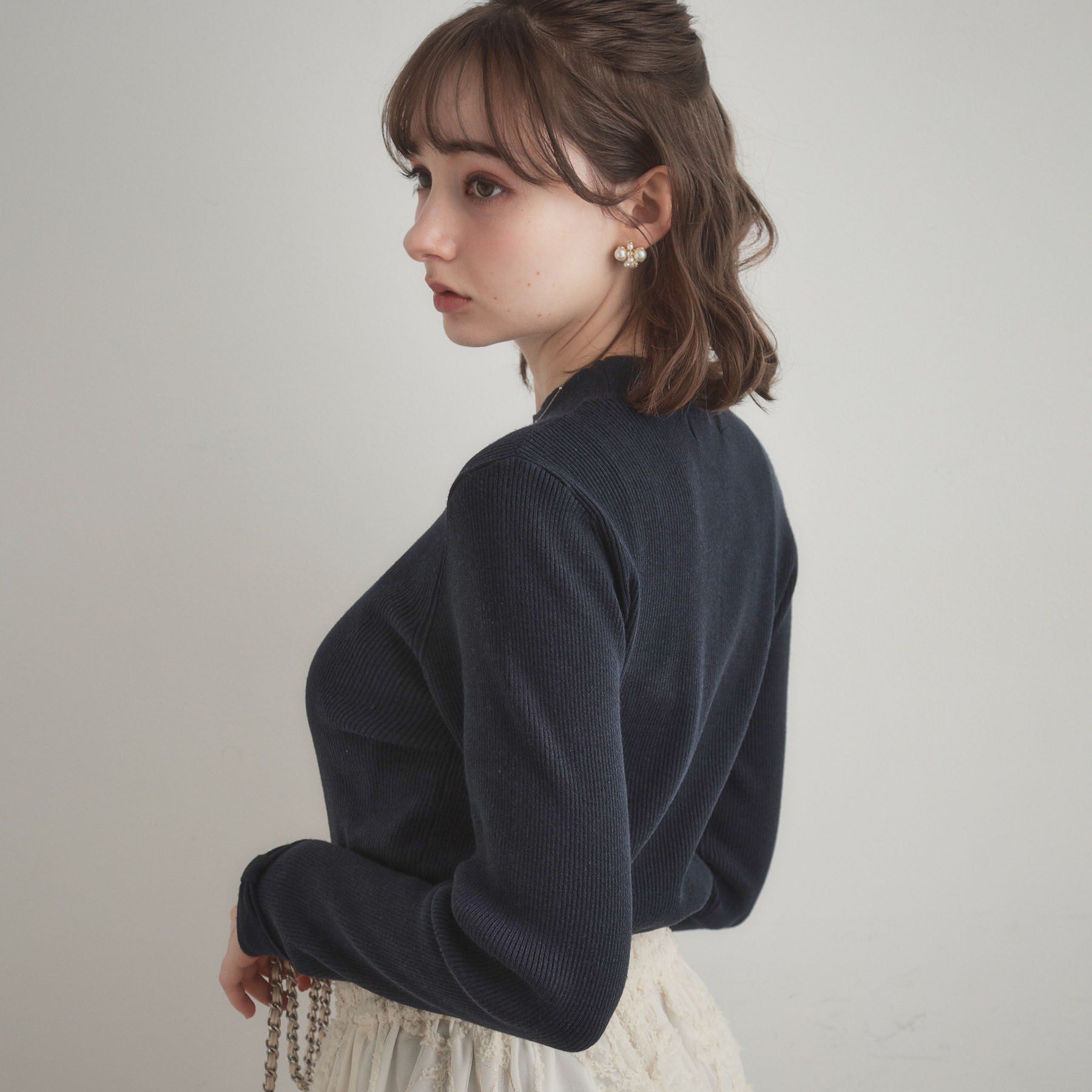 Couture broach「【洗える・着映え】袖リボン リブニット」|ニット・セーター|