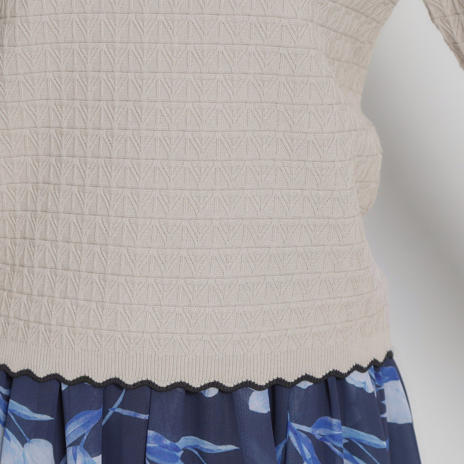 Couture broach「【洗える着映え】ビジュー釦ポロニット」|ニット・セーター|