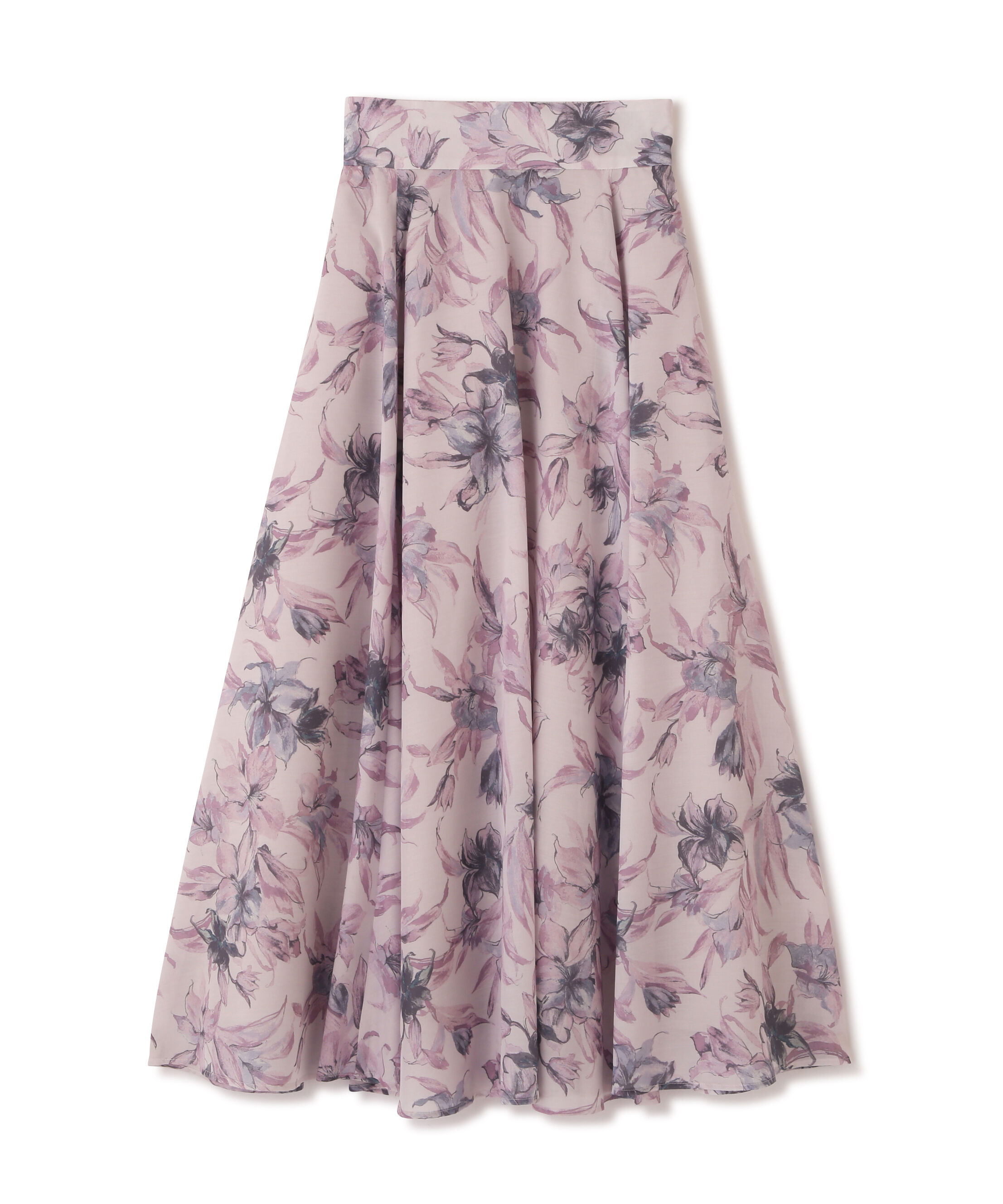  「シアーアートフラワープリントスカート」|スカート|