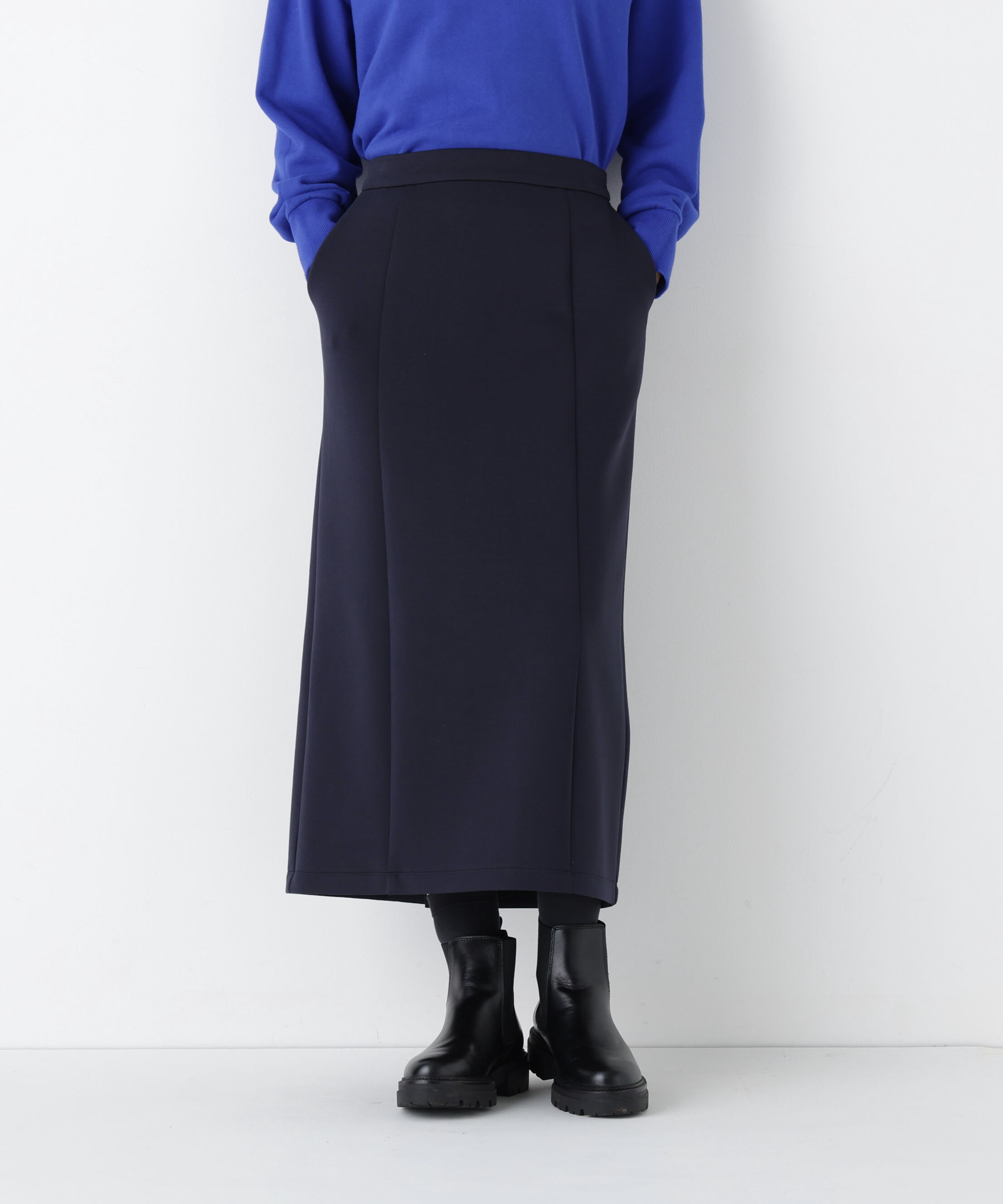  「◆ダンボールＩラインスカート」|スカート|ネイビー