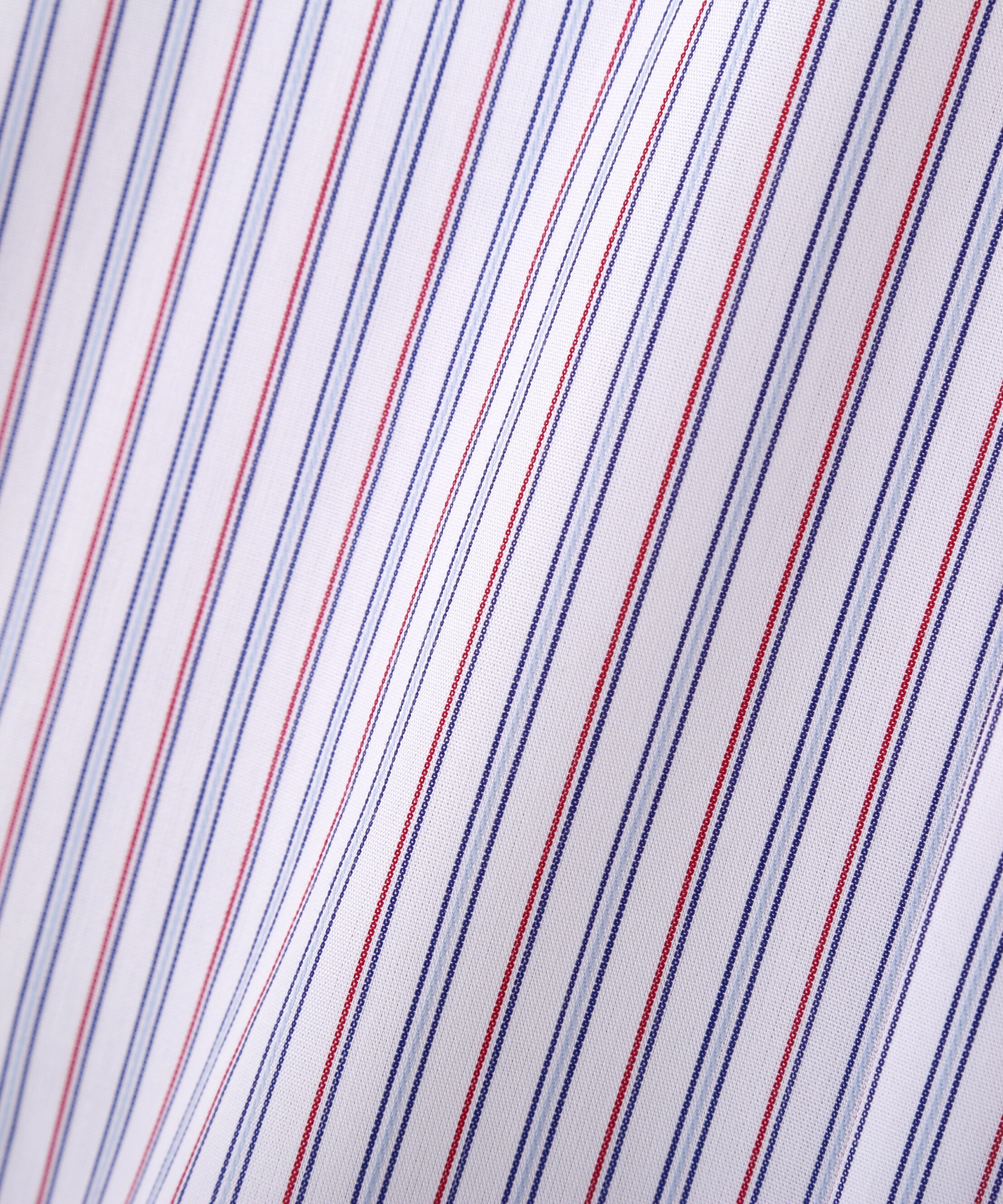  「◆《ウォッシャブル》先染めストライプスタンドフリルブラウス」|シャツ・ブラウス|