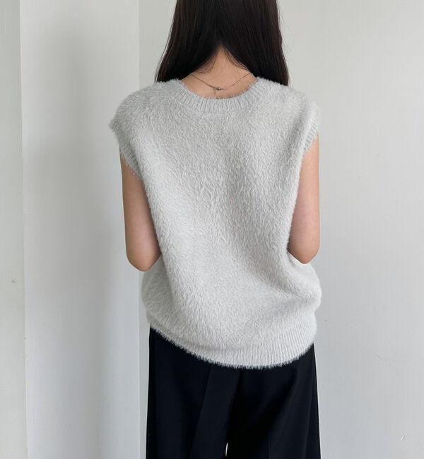 archives「ダブルフェイスフェザーニットベスト」|ニット・セーター|