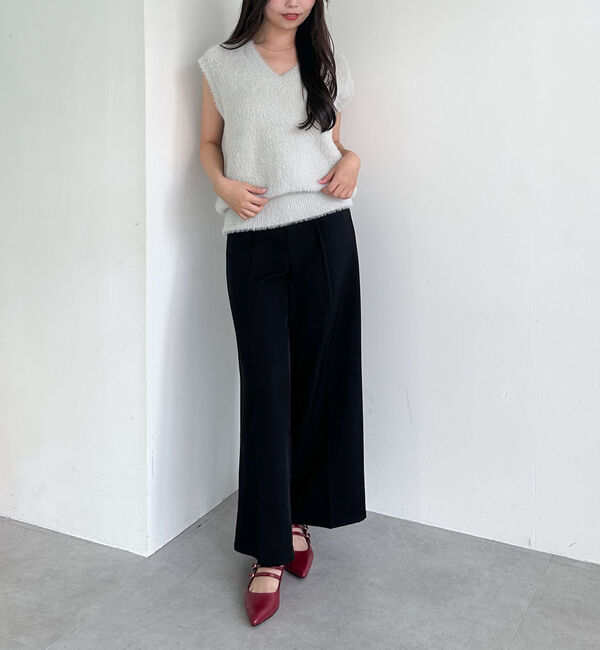 archives「ダブルフェイスフェザーニットベスト」|ニット・セーター|