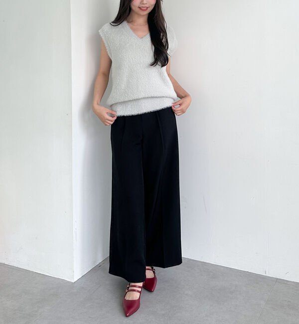 archives「ダブルフェイスフェザーニットベスト」|ニット・セーター|