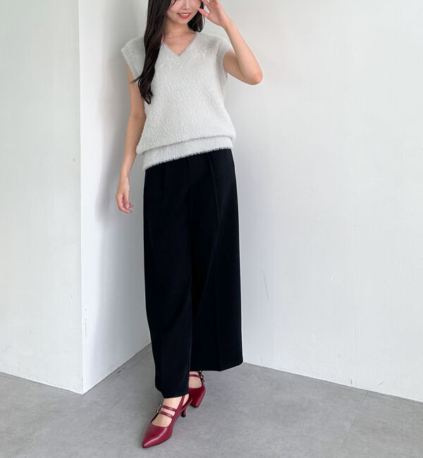 archives「ダブルフェイスフェザーニットベスト」|ニット・セーター|