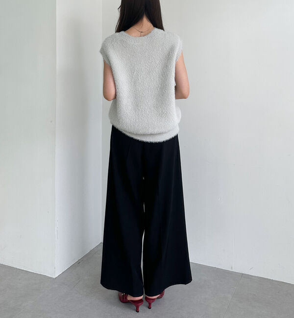 archives「ダブルフェイスフェザーニットベスト」|ニット・セーター|