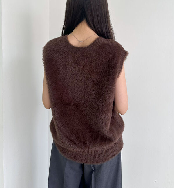 archives「ダブルフェイスフェザーニットベスト」|ニット・セーター|