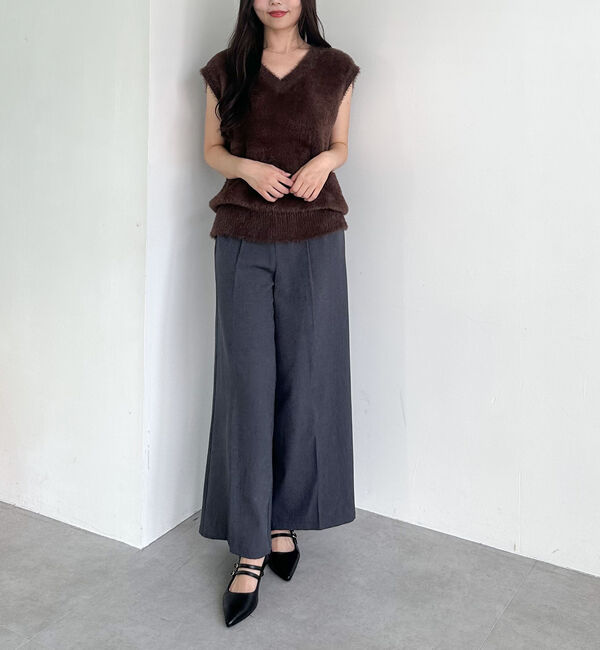 archives「ダブルフェイスフェザーニットベスト」|ニット・セーター|