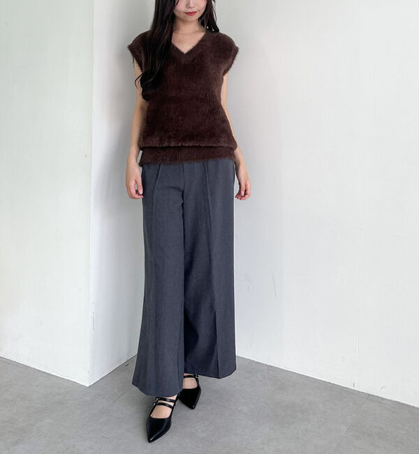 archives「ダブルフェイスフェザーニットベスト」|ニット・セーター|