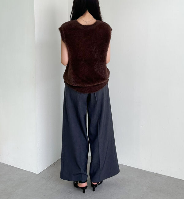 archives「ダブルフェイスフェザーニットベスト」|ニット・セーター|