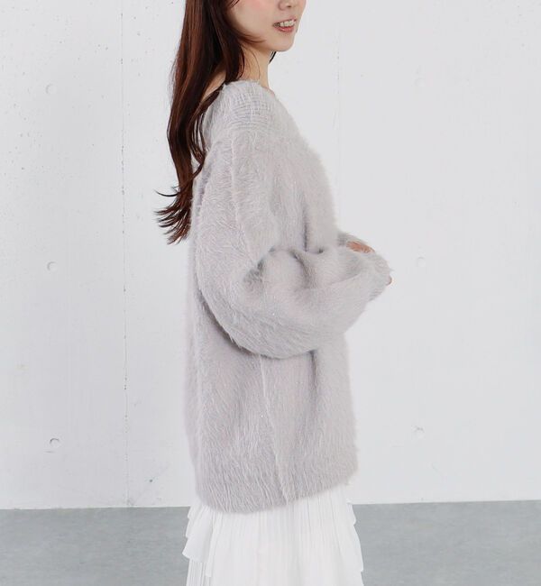 archives「スパンコールフェザーオフショルミドルニットプルオーバー」|ニット・セーター|