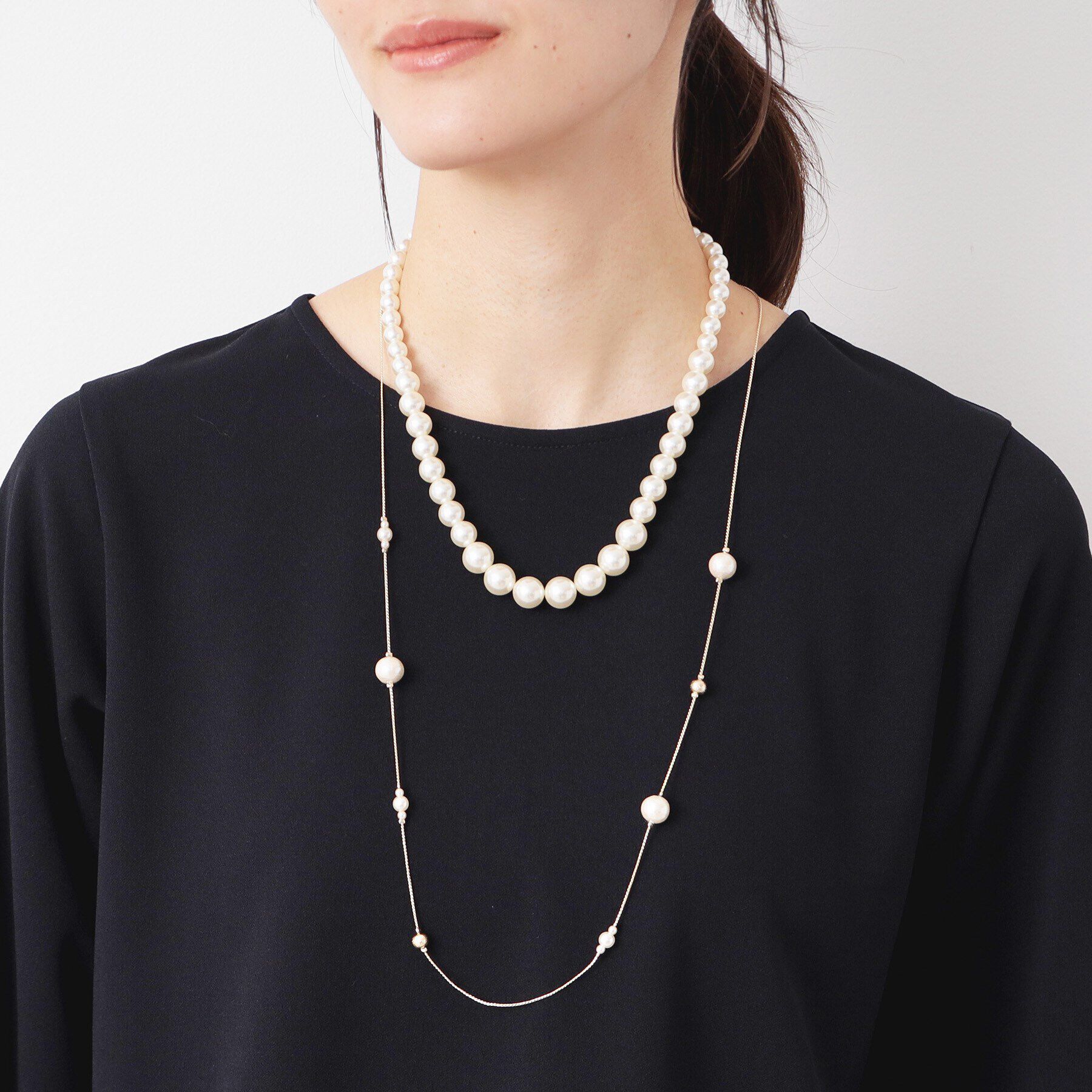 Dessin「【入卒／セレモニー】7WAYパール調ネックレス」|ネックレス|