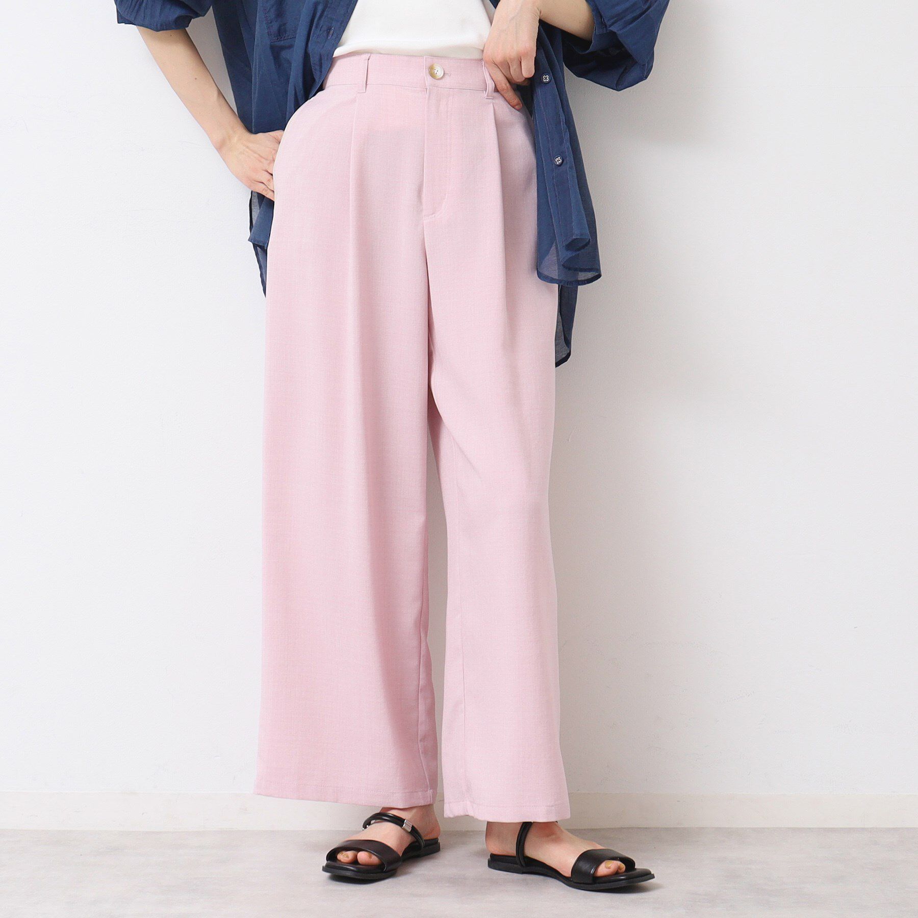 Dessin「【セットアップ可能・洗える】タック入りワイドパンツ（S～L）」|その他|