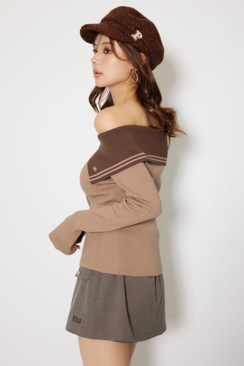 rienda「バイカラーニットトップス」|ニット・セーター|