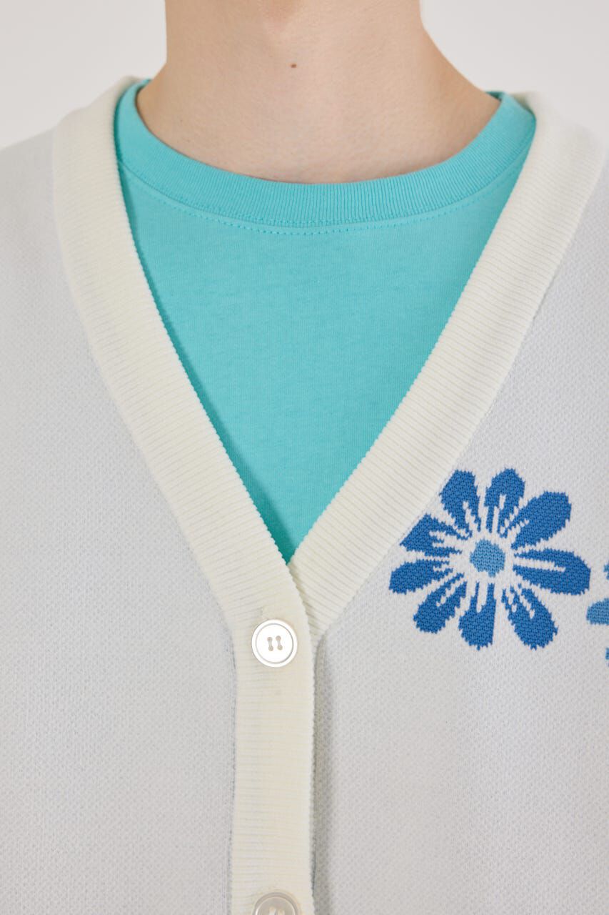 RODEO CROWNS「フォーリングフラワーニットカーディガン」|カーディガン|