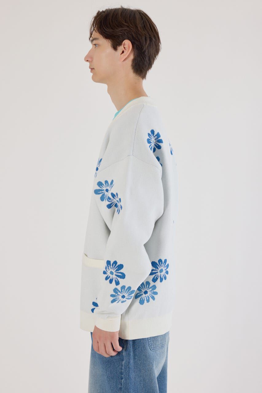 RODEO CROWNS「フォーリングフラワーニットカーディガン」|カーディガン|