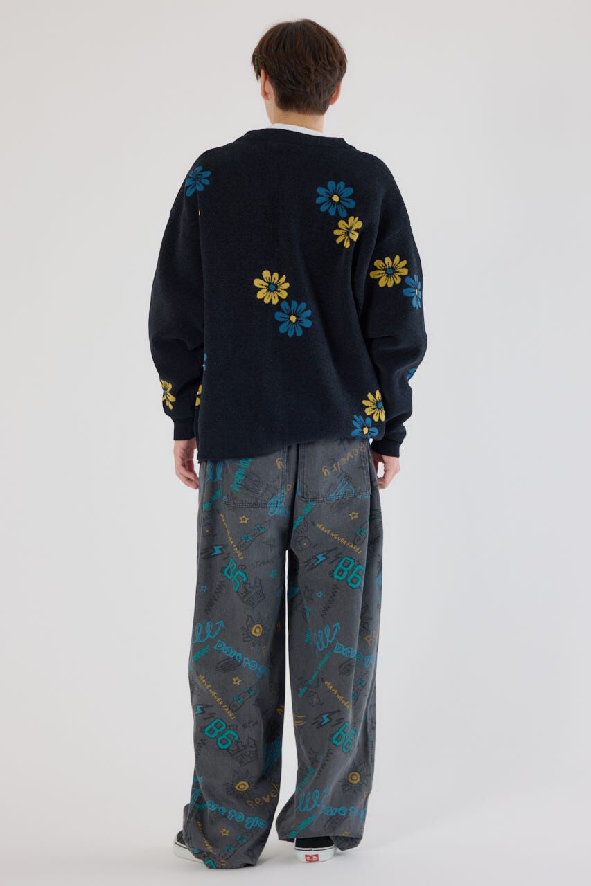 RODEO CROWNS「フォーリングフラワーニットカーディガン」|カーディガン|