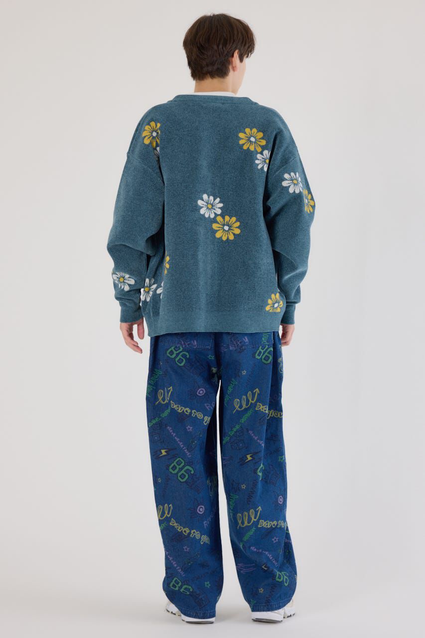 RODEO CROWNS「フォーリングフラワーニットカーディガン」|カーディガン|