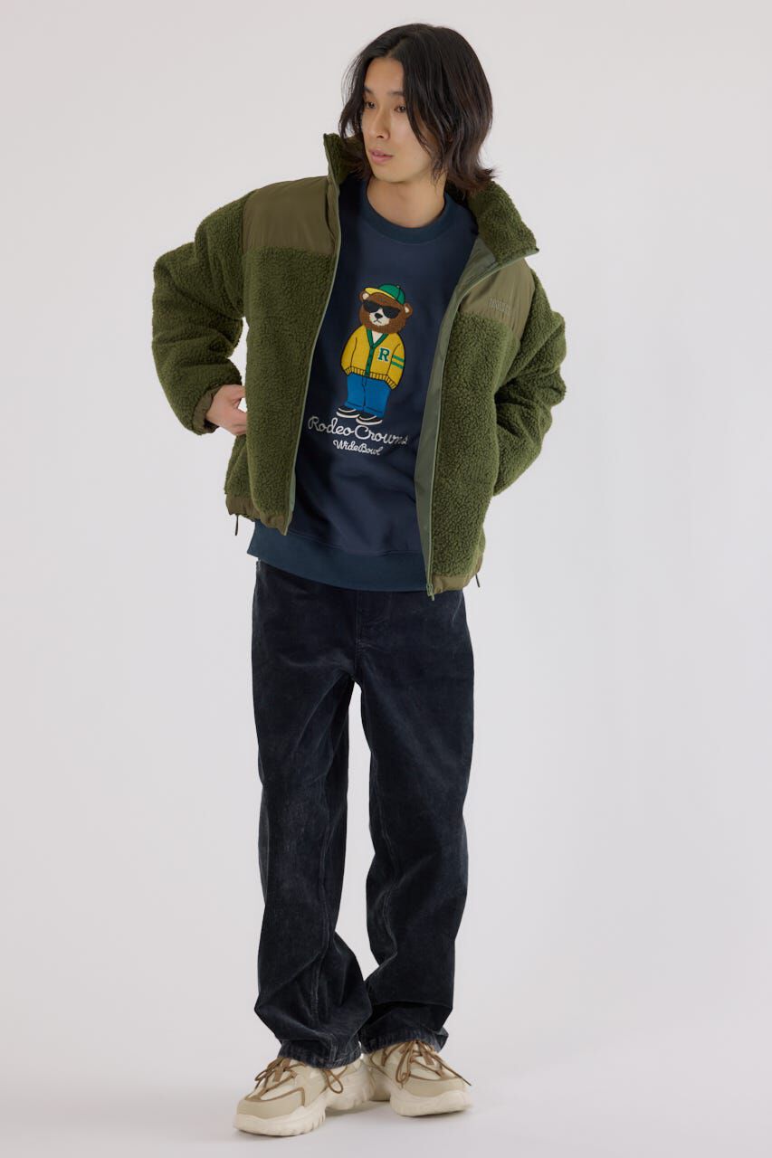 RODEO CROWNS「切り替えボアロゴジャケット」|その他|